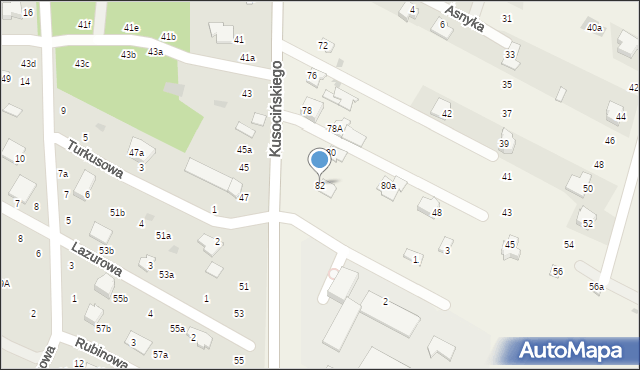 Krępiec, Kusocińskiego Janusza, 82, mapa Krępiec