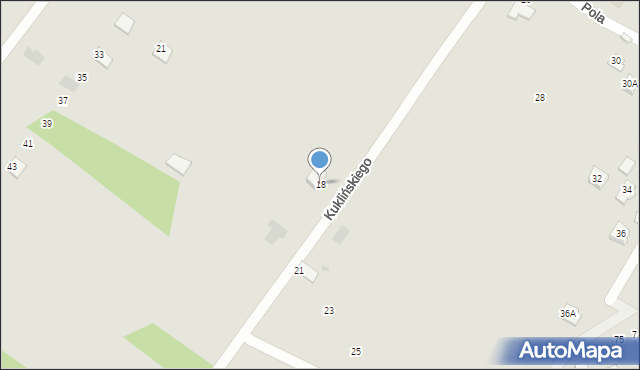 Krosno, Kuklińskiego Ryszarda, gen., 18, mapa Krosna