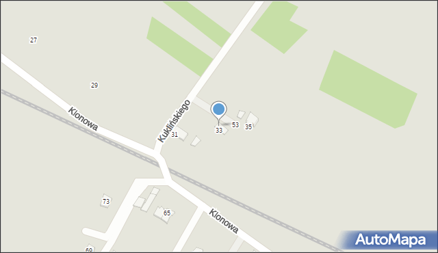 Krosno, Kuklińskiego Ryszarda, gen., 55, mapa Krosna