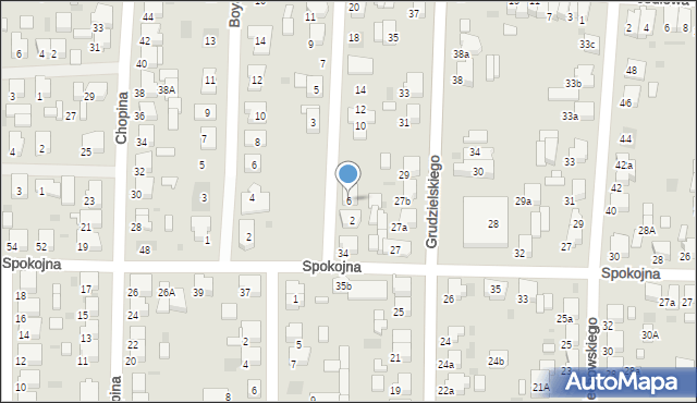 Krotoszyn, Kurpińskiego, 6, mapa Krotoszyna