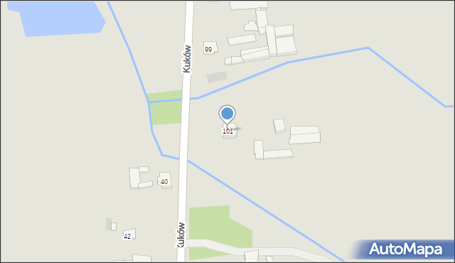 Krzepice, Kuków, 101, mapa Krzepice