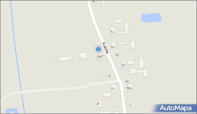 Krzepice, Kuków, 20A, mapa Krzepice