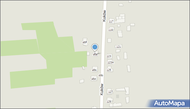 Krzepice, Kuków, 46a, mapa Krzepice