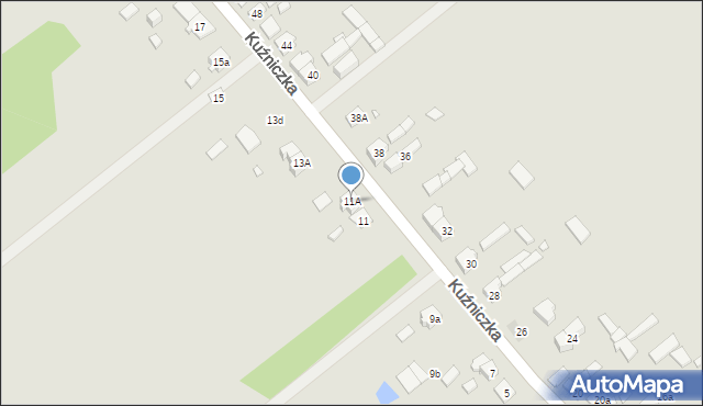 Krzepice, Kuźniczka, 11A, mapa Krzepice