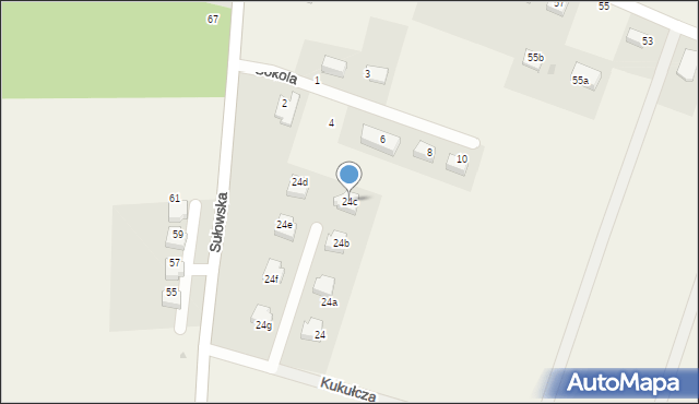 Księginice, Kukułcza, 24c, mapa Księginice