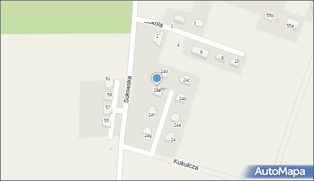 Księginice, Kukułcza, 24e, mapa Księginice