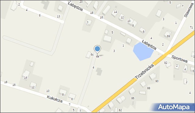 Księginice, Kukułcza, 4a, mapa Księginice