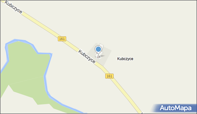 Kubczyce, Kubczyce, 1A, mapa Kubczyce