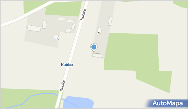 Kubice, Kubice, 1, mapa Kubice