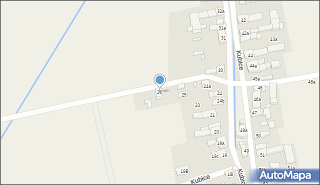 Kubice, Kubice, 26, mapa Kubice