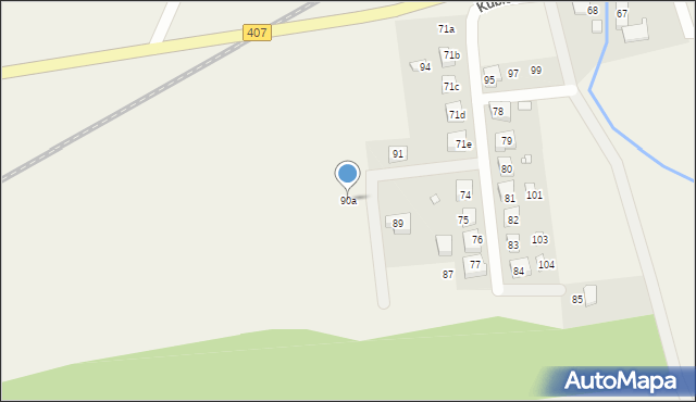 Kubice, Kubice, 90a, mapa Kubice