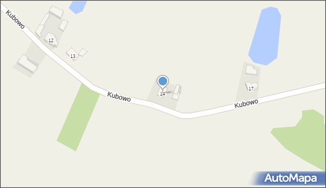 Kubowo, Kubowo, 14, mapa Kubowo
