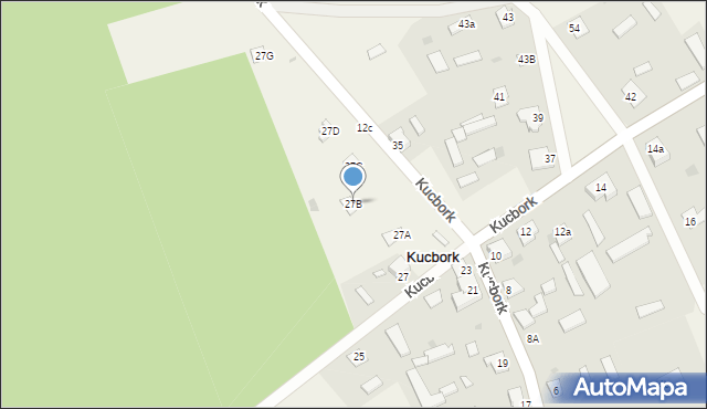 Kucbork, Kucbork, 27B, mapa Kucbork