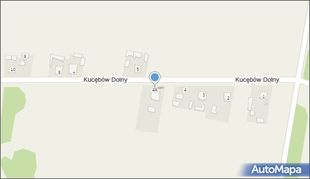 Kucębów, Kucębów Dolny, 4A, mapa Kucębów