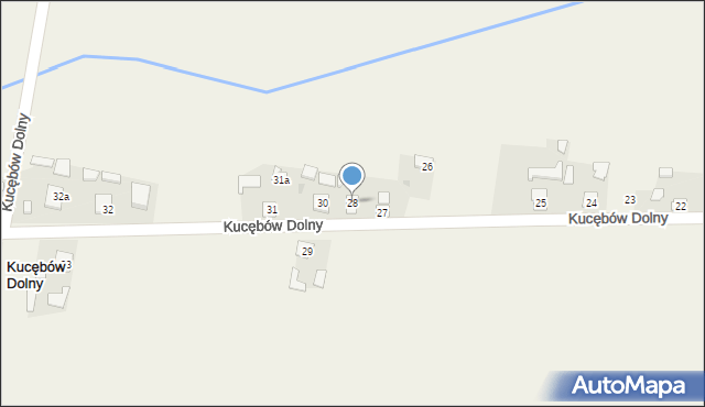 Kucębów Dolny, Kucębów Dolny, 28, mapa Kucębów Dolny
