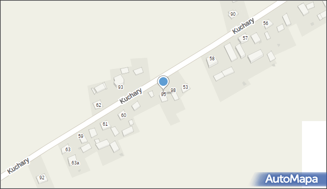 Kuchary, Kuchary, 95, mapa Kuchary