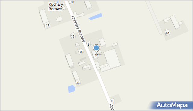 Kuchary Borowe, Kuchary Borowe, 36, mapa Kuchary Borowe