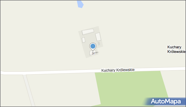 Kuchary Królewskie, Kuchary Królewskie, 14, mapa Kuchary Królewskie