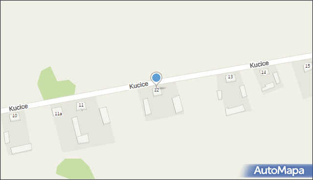 Kucice, Kucice, 12, mapa Kucice