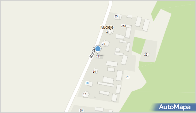 Kucieje, Kucieje, 21, mapa Kucieje