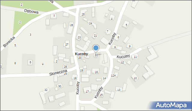 Kucoby, Kucoby, 22, mapa Kucoby