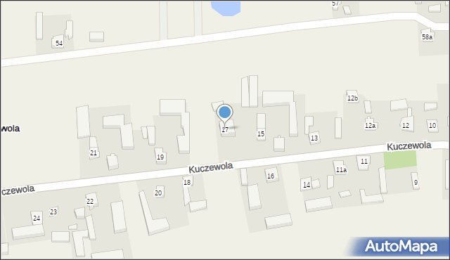 Kuczewola, Kuczewola, 17, mapa Kuczewola