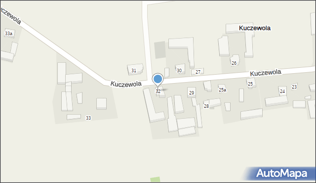 Kuczewola, Kuczewola, 32, mapa Kuczewola
