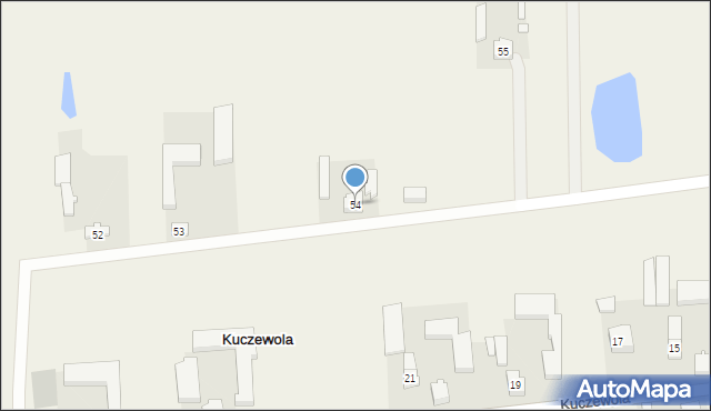 Kuczewola, Kuczewola, 54, mapa Kuczewola