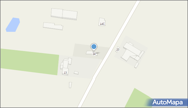 Kuczków, Kuczków, 14, mapa Kuczków