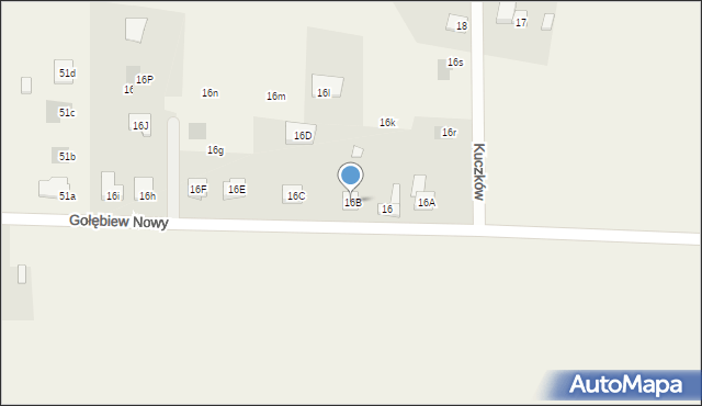 Kuczków, Kuczków, 16B, mapa Kuczków