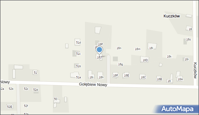 Kuczków, Kuczków, 16J, mapa Kuczków
