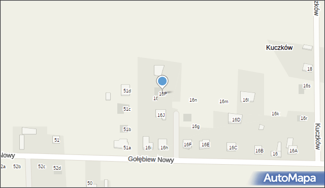 Kuczków, Kuczków, 16P, mapa Kuczków