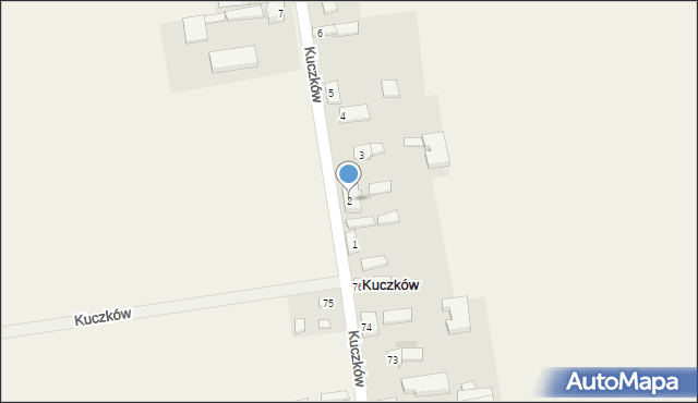 Kuczków, Kuczków, 2, mapa Kuczków