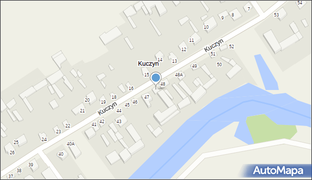 Kuczyn, Kuczyn, 47a, mapa Kuczyn