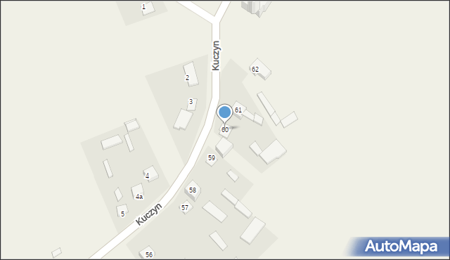 Kuczyn, Kuczyn, 60, mapa Kuczyn