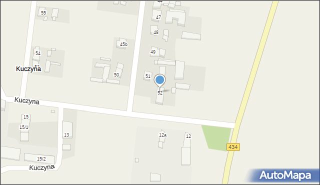 Kuczyna, Kuczyna, 52, mapa Kuczyna