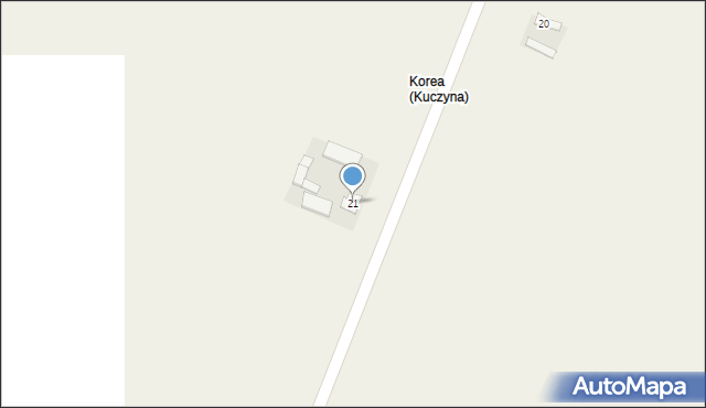 Kuczyna, Kuczyna, 21, mapa Kuczyna