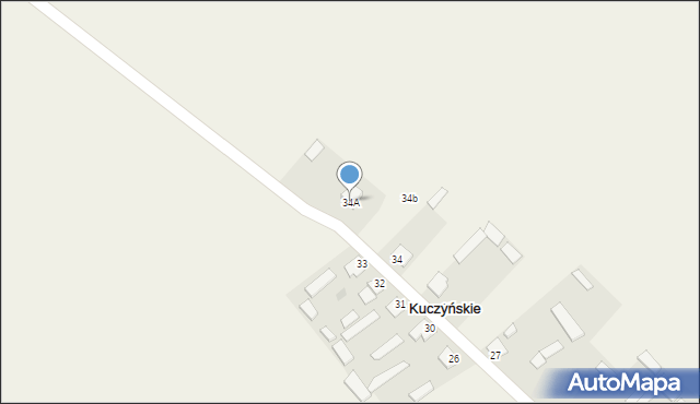 Kuczyńskie, Kuczyńskie, 34A, mapa Kuczyńskie