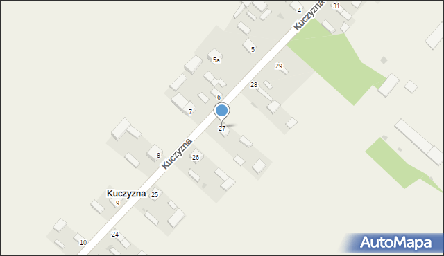 Kuczyzna, Kuczyzna, 27, mapa Kuczyzna