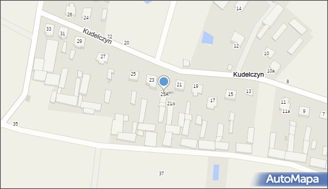 Kudelczyn, Kudelczyn, 23A, mapa Kudelczyn