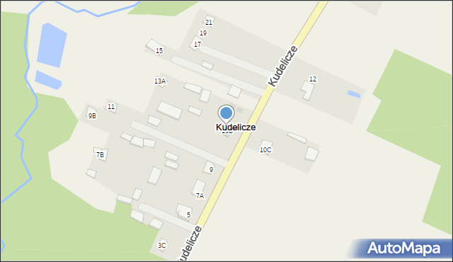 Kudelicze, Kudelicze, 13B, mapa Kudelicze