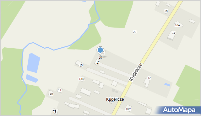 Kudelicze, Kudelicze, 19, mapa Kudelicze