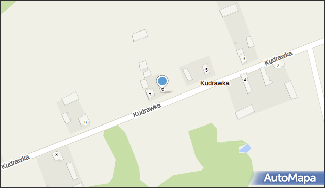 Kudrawka, Kudrawka, 6a, mapa Kudrawka