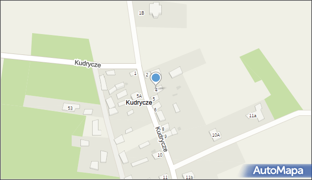 Kudrycze, Kudrycze, 4, mapa Kudrycze