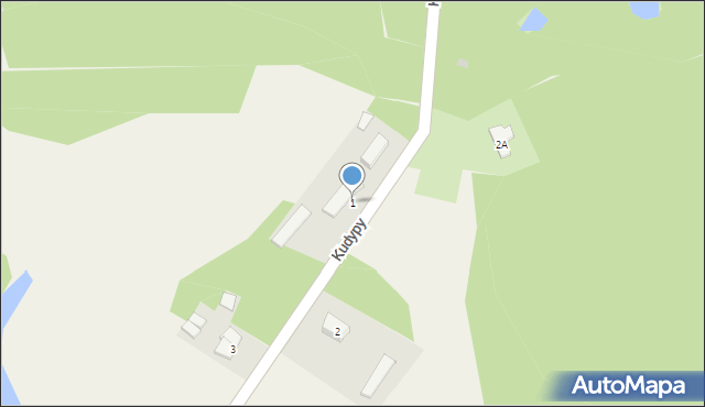 Kudypy, Kudypy, 1, mapa Kudypy