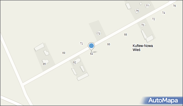 Kuflew, Kuflew, 64, mapa Kuflew