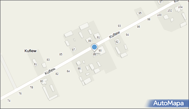 Kuflew, Kuflew, 88, mapa Kuflew
