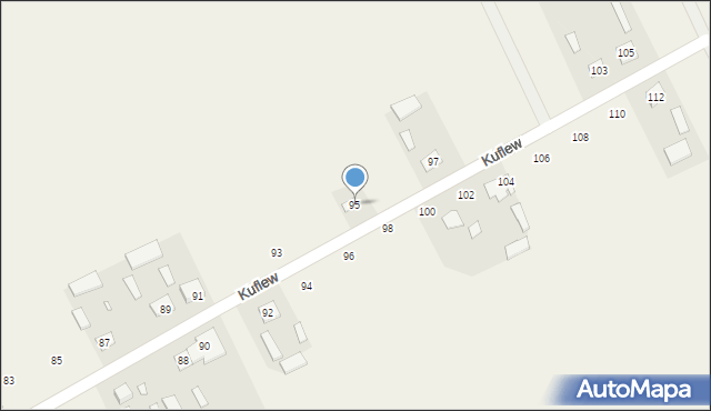 Kuflew, Kuflew, 95, mapa Kuflew