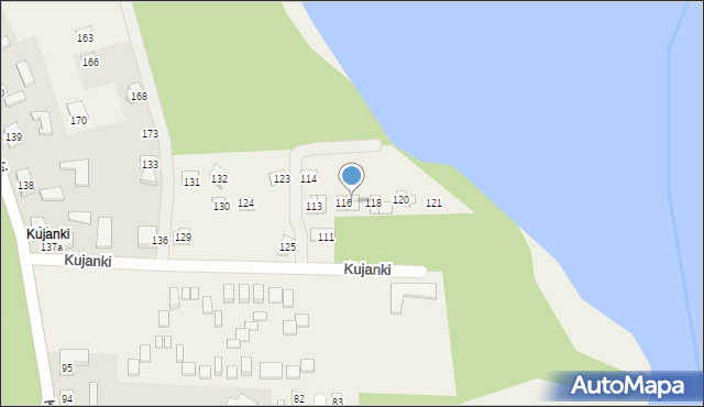 Kujan, Kujanki, 117, mapa Kujan