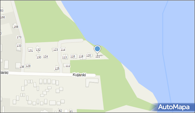 Kujan, Kujanki, 121, mapa Kujan